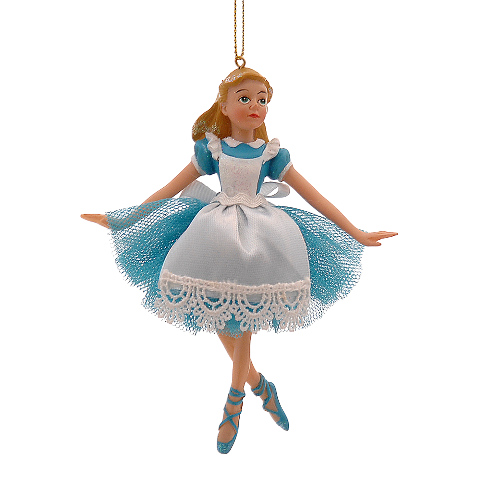 Viv! Christmas Kerstornament - Alice in Wonderland - blauw - 12cm