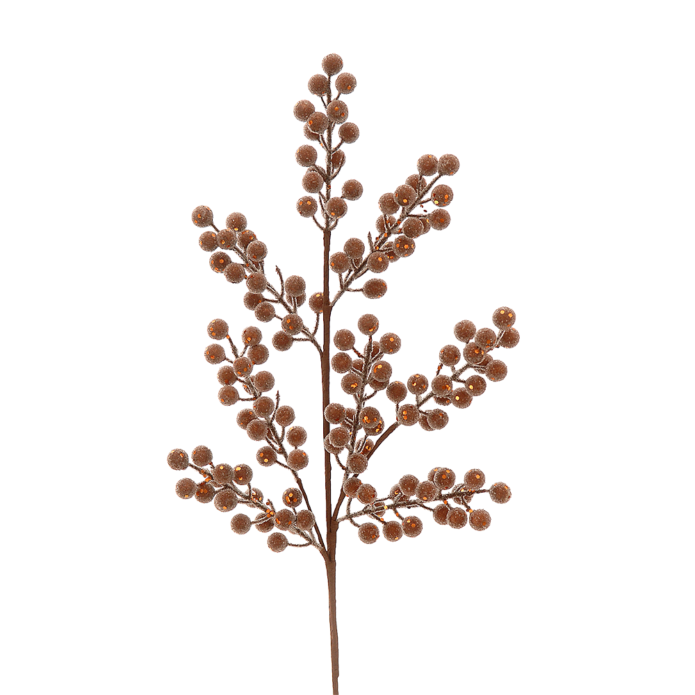 Viv! Christmas Rama Navideña – Rama de Bayas – Marrón – 65 cm