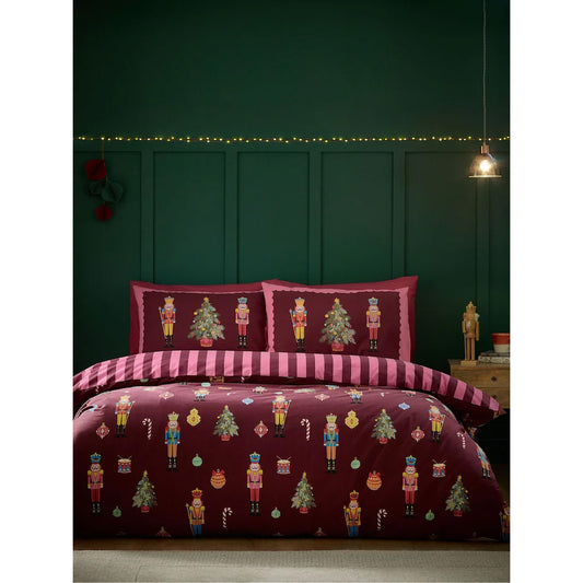Viv! Christmas Duvet Cover - Nutcracker Stripe - Reversible | Delivery ± 2 weeks