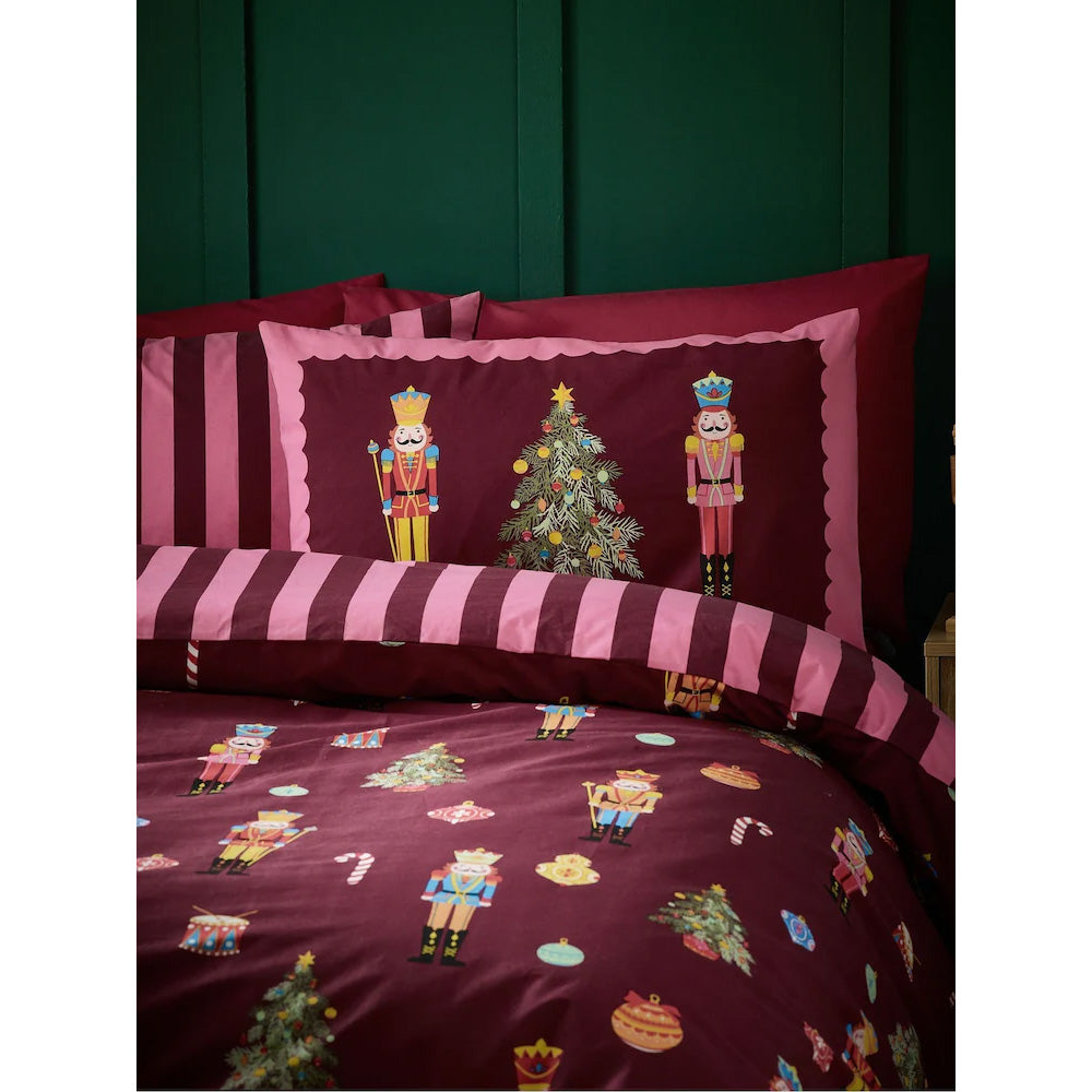 Viv! Christmas Duvet Cover - Nutcracker Stripe - Reversible | Delivery ± 2 weeks