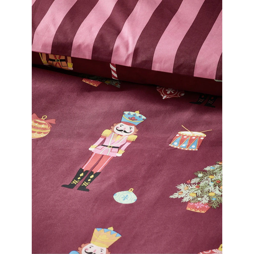 Viv! Christmas Duvet Cover - Nutcracker Stripe - Reversible | Delivery ± 2 weeks