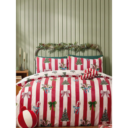 Viv! Christmas Duvet Cover - Christmas Stripe - Reversible | Delivery ± 2 weeks