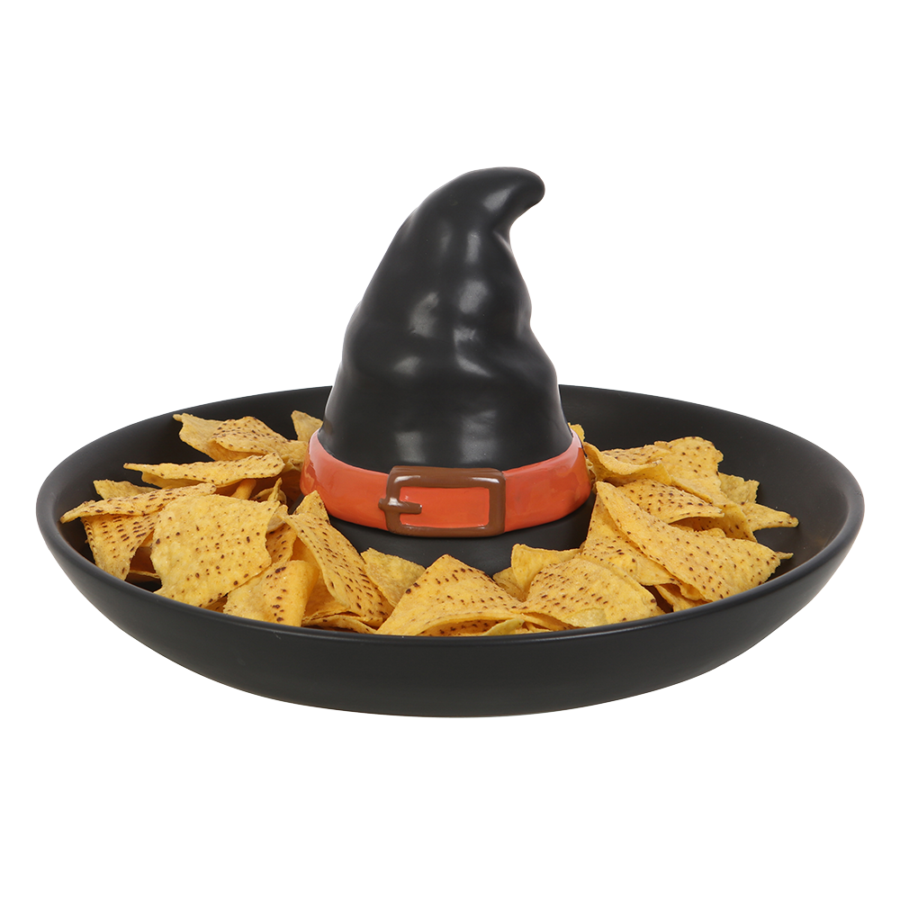 Viv! Christmas Halloween Servies - Heksenhoed Chips & Dip Snack Schaal - keramiek