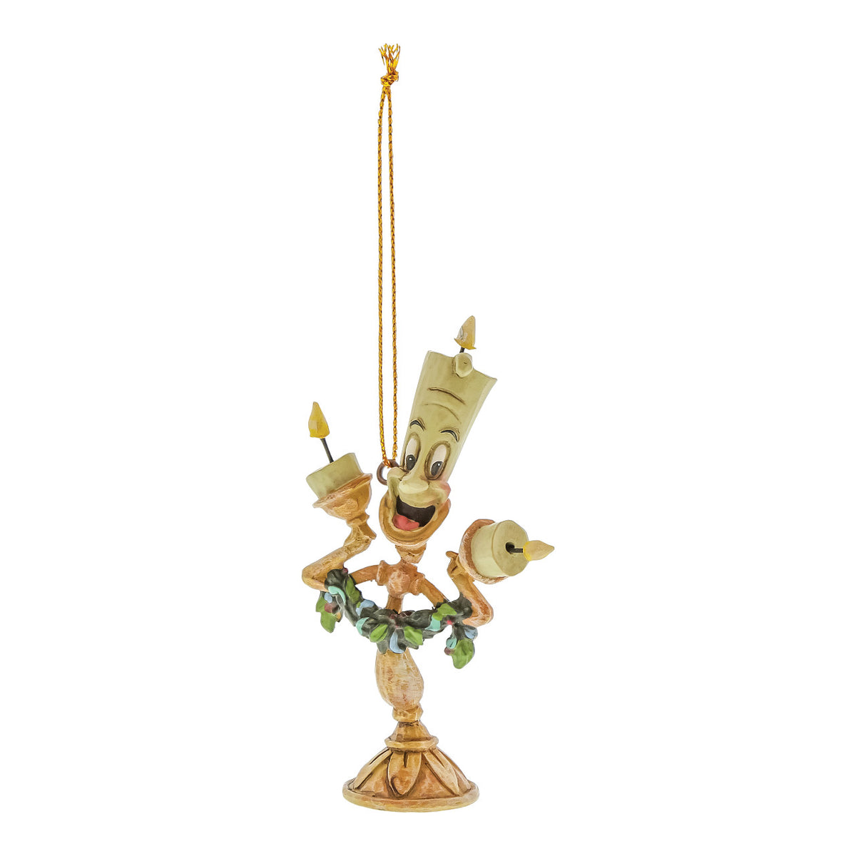 Disney Traditions by Jim Shore Christmas Ornament - Lumière from Beauty and the Beast - 8.5cm | Delivery ± 3 weeks