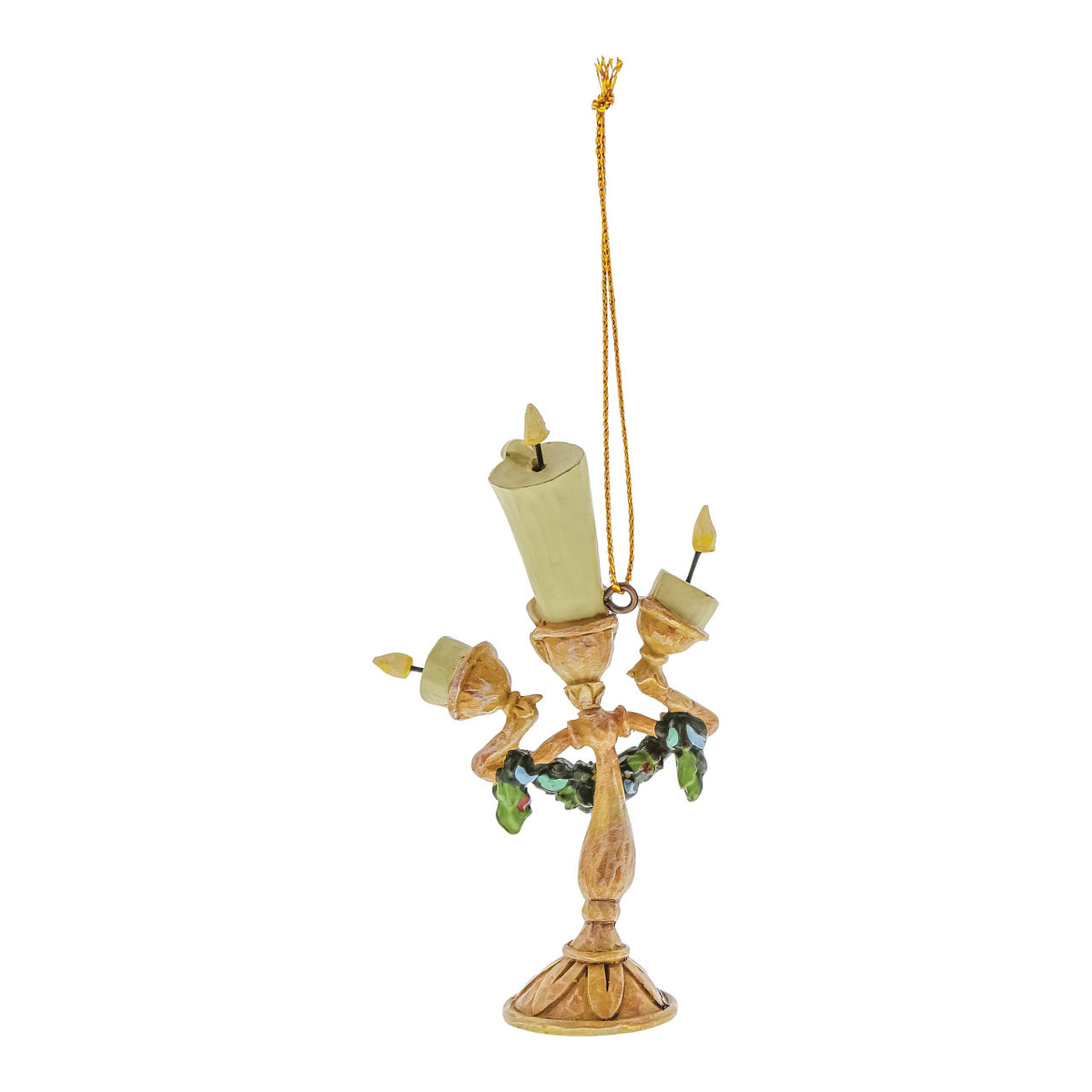 Disney Traditions by Jim Shore Christmas Ornament - Lumière from Beauty and the Beast - 8.5cm | Delivery ± 3 weeks