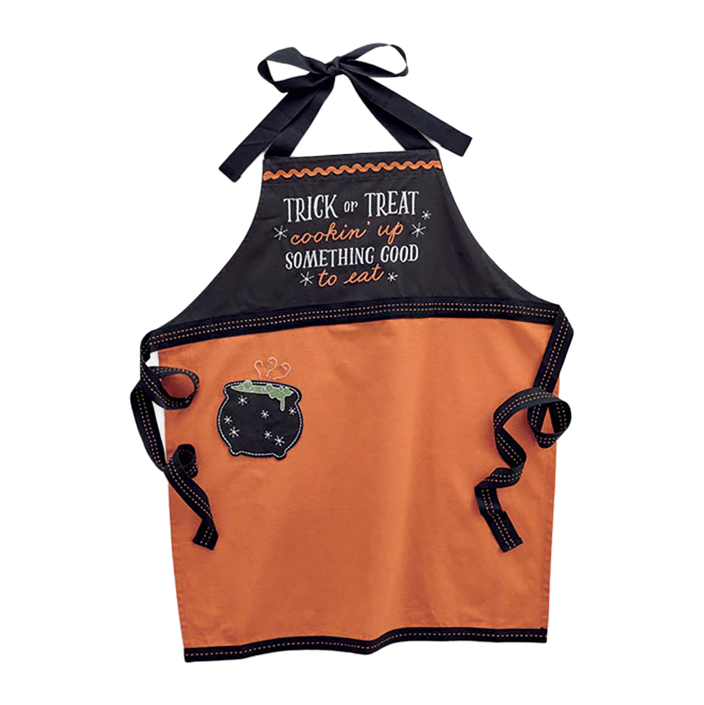 Viv! Christmas Keukentextiel -  'Trick or Treat' Halloween Keukenschort - schort volwassene - katoen