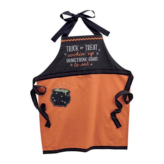 Viv! Christmas Keukentextiel -  'Trick or Treat' Halloween Keukenschort - schort volwassene - katoen