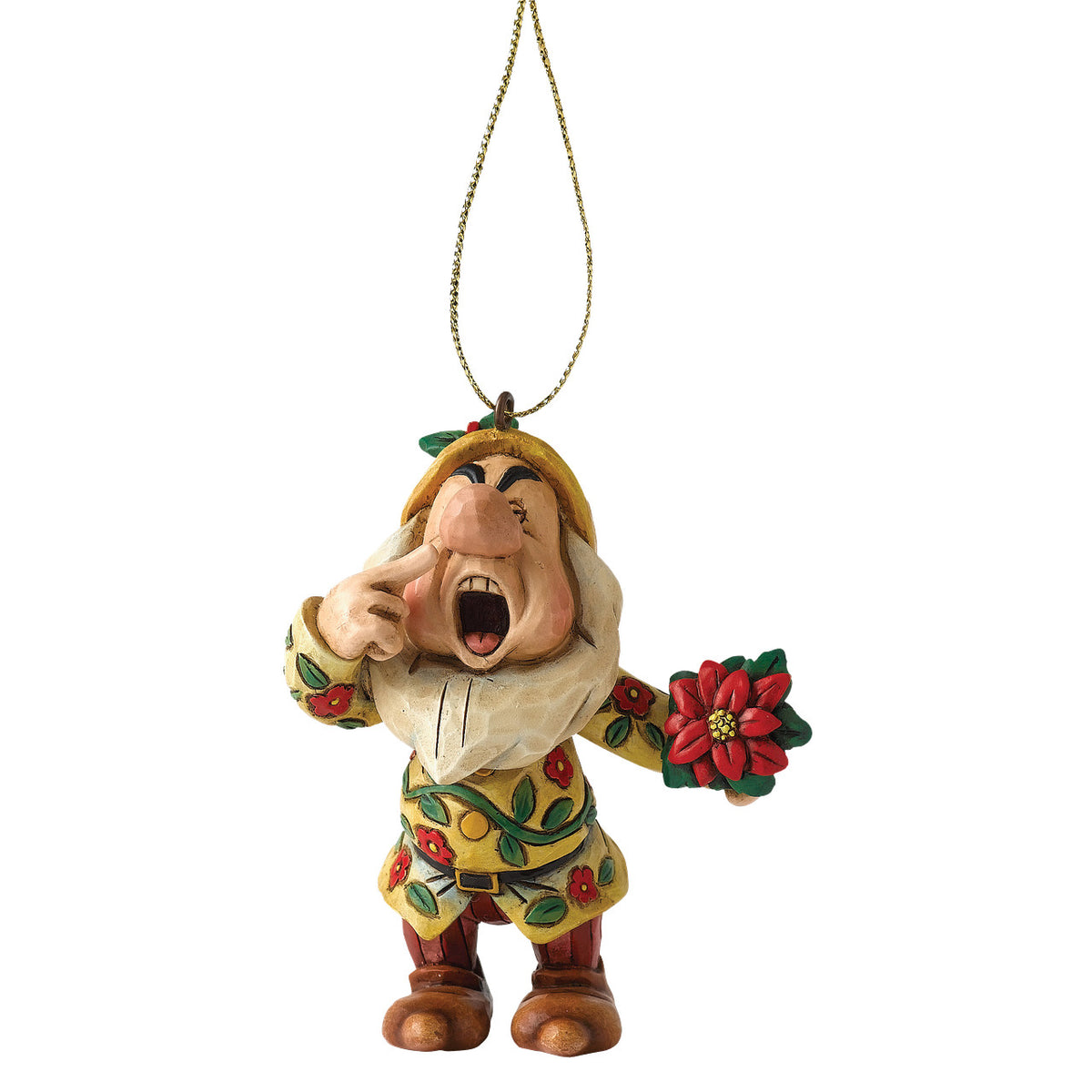 Disney Traditions by Jim Shore Christmas Ornament - Snow White Sneezy - 7cm | Delivery ± 3 weeks