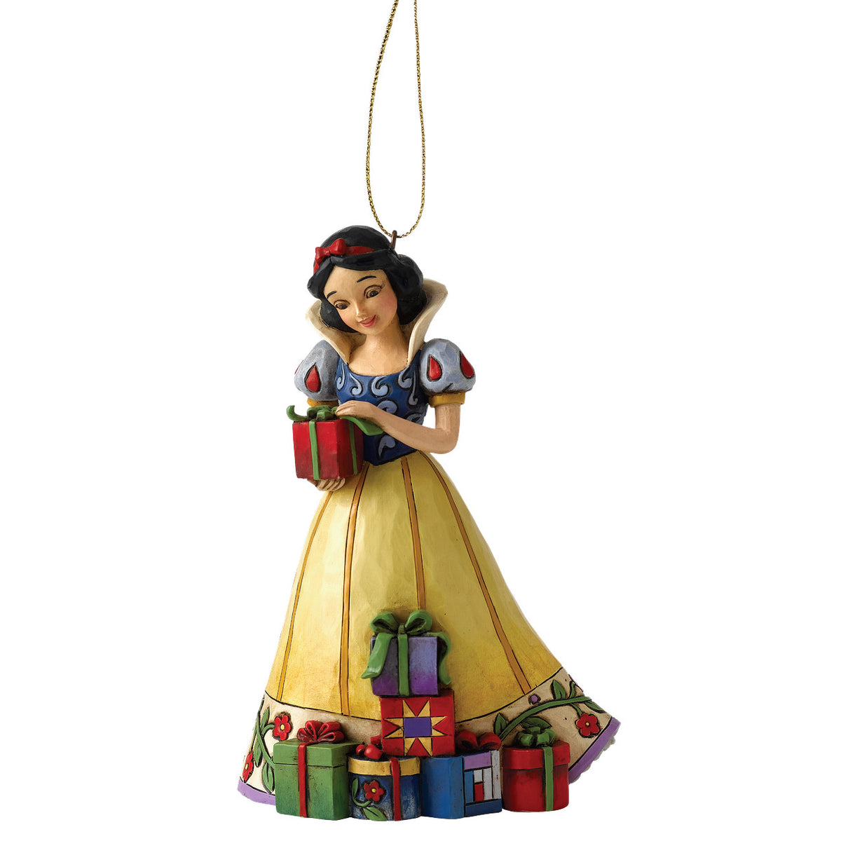 Disney Traditions by Jim Shore Christmas Ornament - Snow White with Christmas Gift - 11cm | Delivery ± 3 weeks