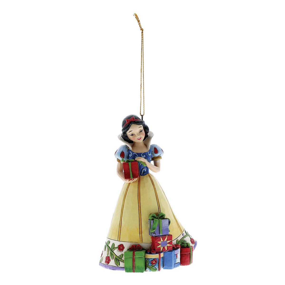 Disney Traditions by Jim Shore Christmas Ornament - Snow White with Christmas Gift - 11cm | Delivery ± 3 weeks