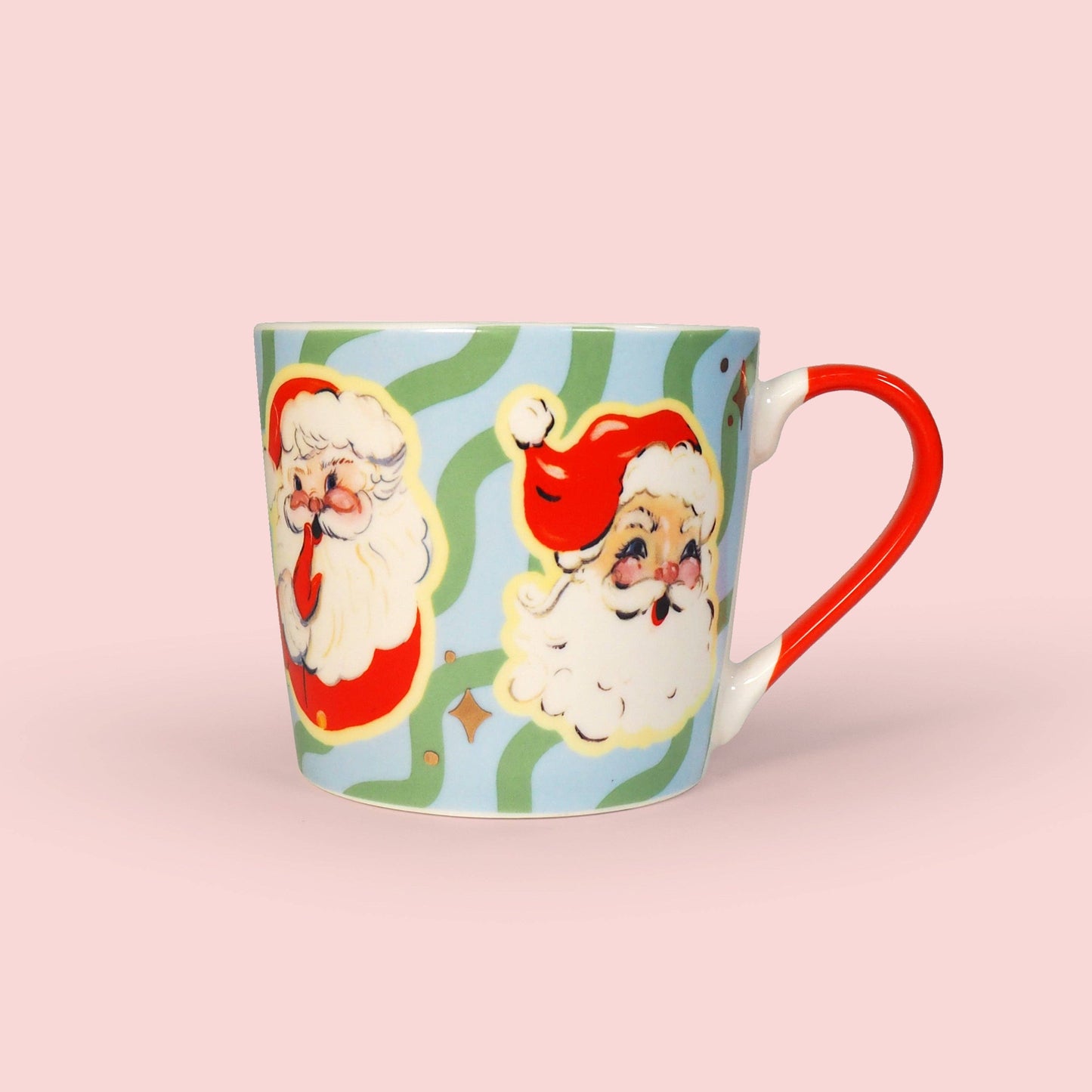 Eleanor Bowmer Christmas Mug - Retro Santa Mug