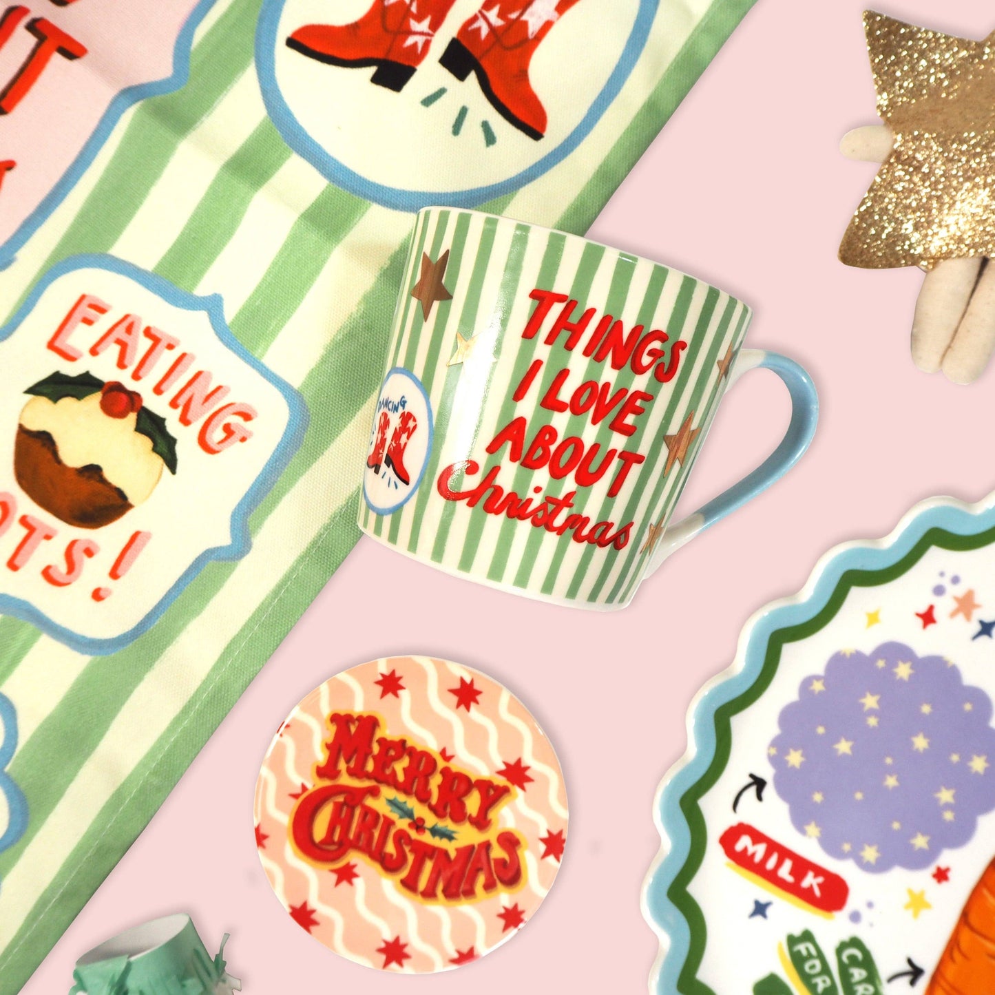 Eleanor Bowmer Christmas Mug -'Things I Love About Christmas' Mug