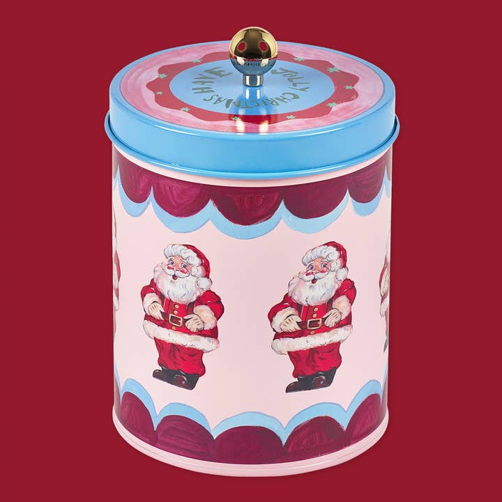 Eleanor Bowmer – Jolly Santa kerstkoekblik – 18 cm