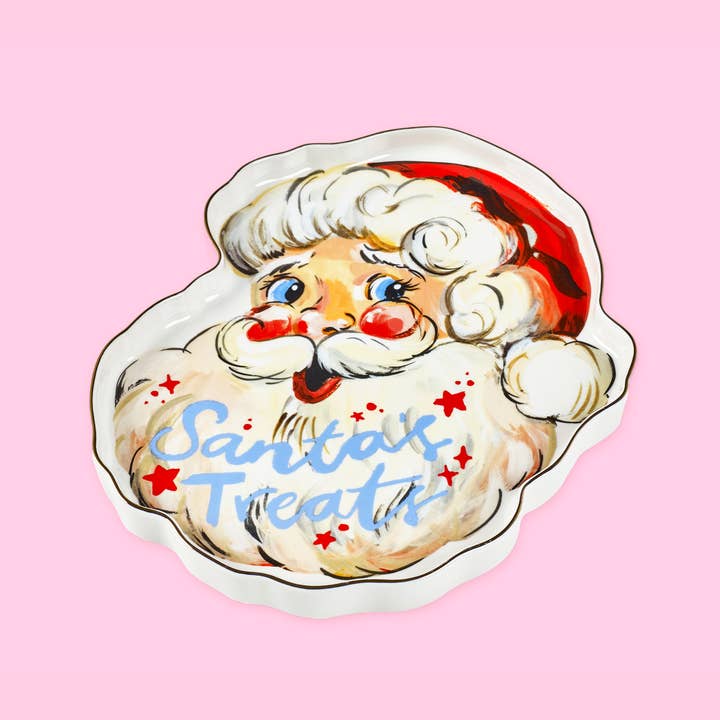 Eleanor Bowmer Kerstservies – Big Nick Santa’s Treats bord – 27 cm