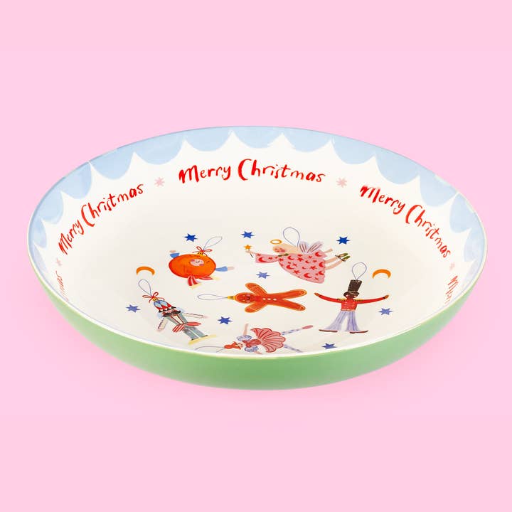 Eleanor Bowmer Kerstservies – Dear Santa serveerschaal – 25 cm