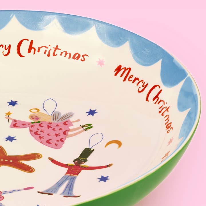 Eleanor Bowmer Kerstservies – Dear Santa serveerschaal – 25 cm