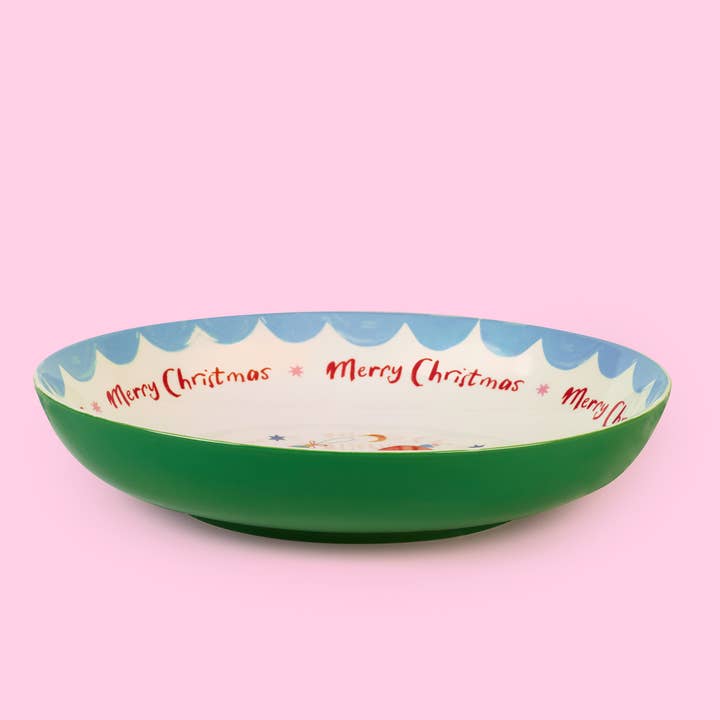 Eleanor Bowmer Kerstservies – Dear Santa serveerschaal – 25 cm