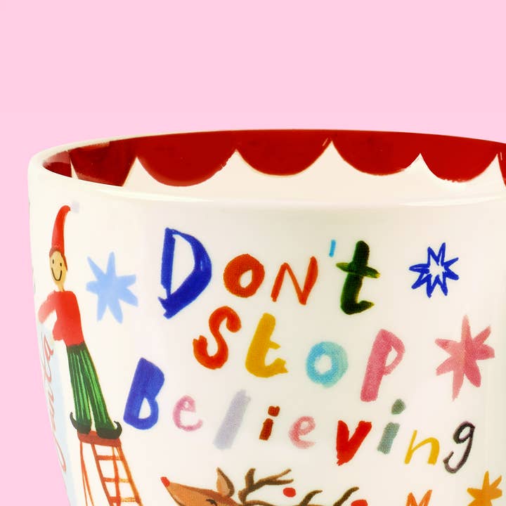 Eleanor Bowmer Kerstservies – ‘Dear Santa’ mok met bordje
