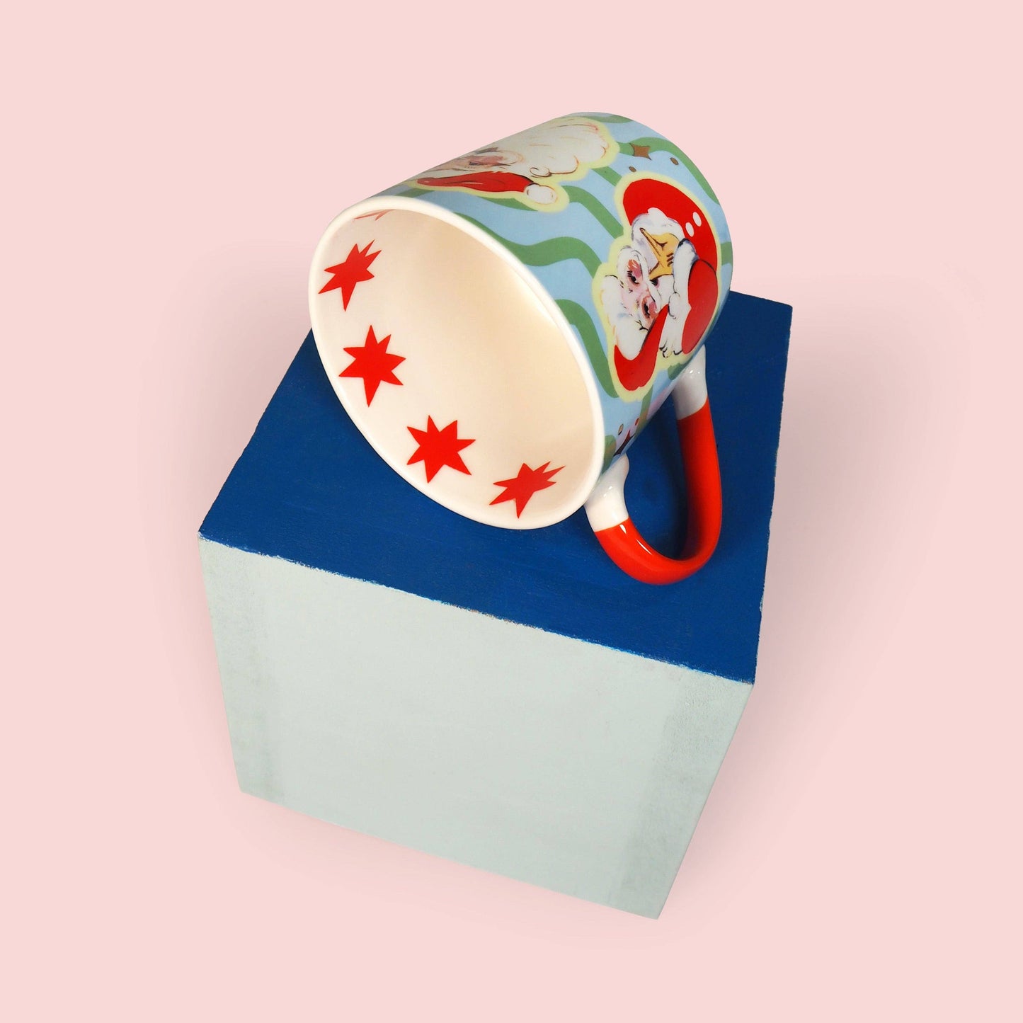 Eleanor Bowmer Christmas Mug - Retro Santa Mug