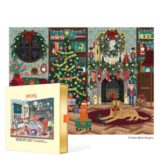WerkShoppe Kerstpuzzel - Festive Family Room - 1000 Stukjes