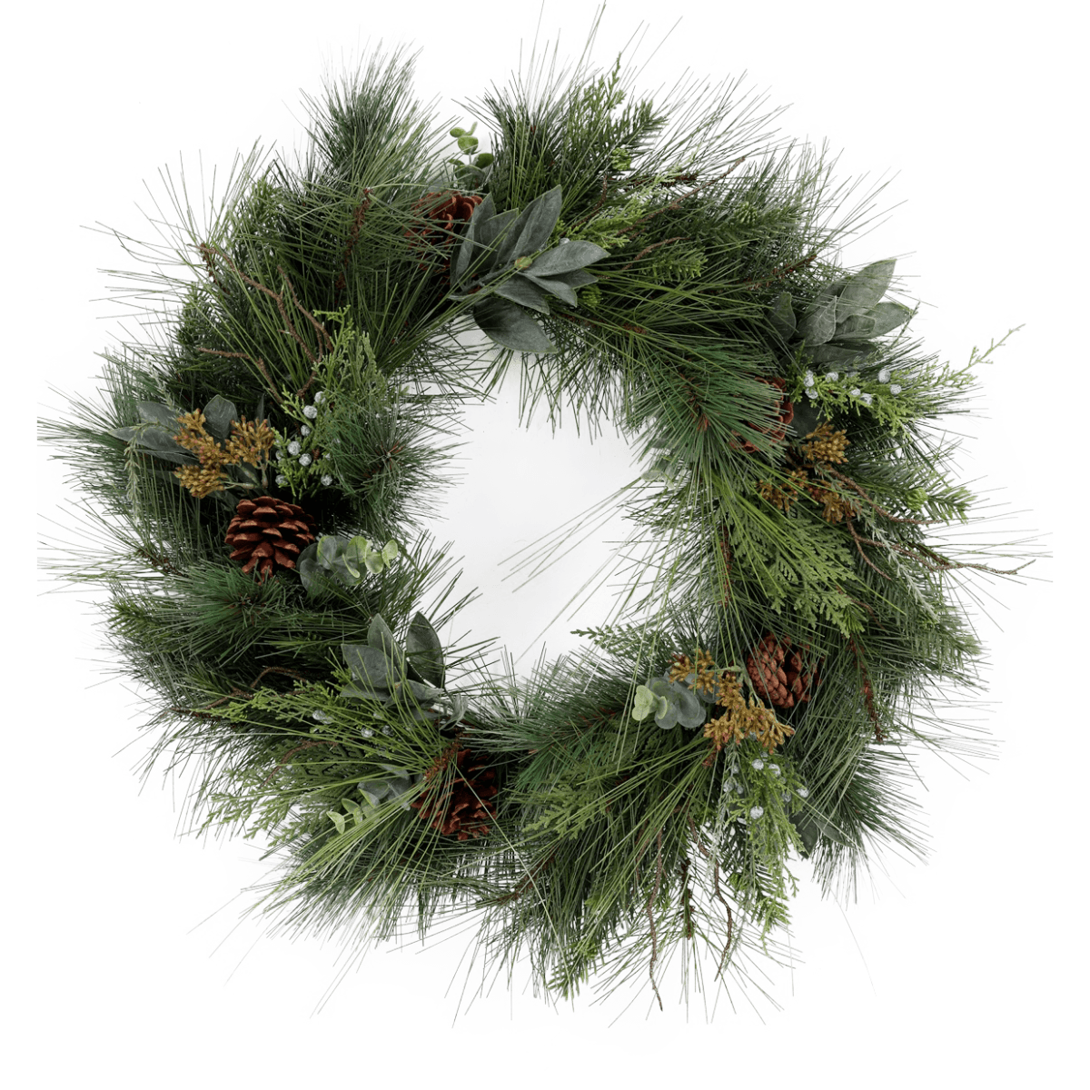 Viv! Home Luxuries Kerstkrans met Dennenappels - groen - Ø60cm - Viv! Home Luxuries